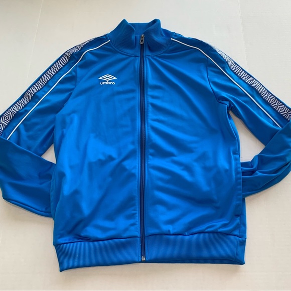 Umbro Men’s Soccer Jacket - Excellent Condition - Blue - Small - Picture 1 of 16